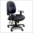 ADD TO YOUR SET: Mayline Mercado Black Fabric, Multi-Function Mechanism Task Chair