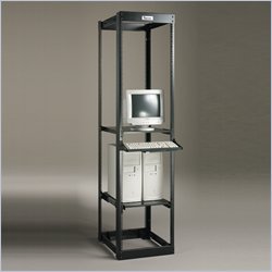 Mayline Dual Adjustable Rack, 72H x 27-32D