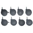 ADD TO YOUR SET: Mayline eLAN Accessories: Casters for Corner Racking Station (Set of 8)