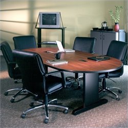 Mayline CSII Rectangular 8' Narrow Conference with Trestle Base