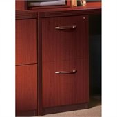 Mayline Aberdeen 2 Drawer Vertical Wood File Pedestal for Credenza
