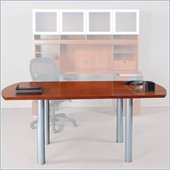 Mayline Eclipse Curved End 10' Conference Table with Traditional legs