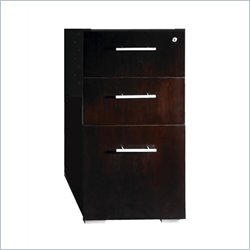 Mayline Eclipse 3 Drawer Pedestal File-Warm Cherry