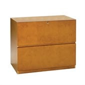 Mayline Luminary 2 Drawer Lateral Wood File with Unfinished Top
