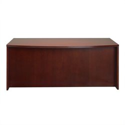 Mayline Luminary 72 Bow Front Wood Computer Desk