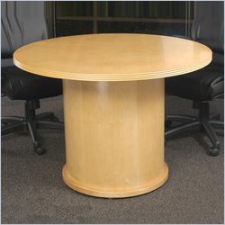 Mayline Luminary 48' Round Conference Table with Cylinder Base