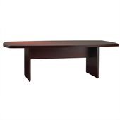 Mayline Luminary 8' Curved End Conference Table with Slab Base