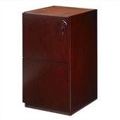 Mayline Luminary 2 Drawer Vertical Wood File Pedestal for 30 Desk
