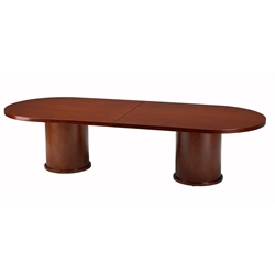Mayline Mira Racetrack 8' Conference Table with Column Base in Cherry