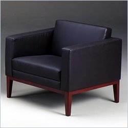 Mayline Prestige Series Lounge Chair-Sierra Cherry/Black