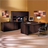 Mayline Aberdeen Wood 72 U-Shaped Desk Set