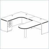 Mayline Aberdeen Peninsula Return, Extended Corner, Return, and File Pedestal