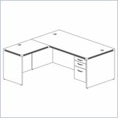 Mayline Aberdeen Conference Desk, Return and Suspended Pedestal