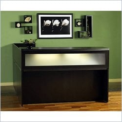 Mayline Aberdeen Conference Desk, Return, Suspended Pedestals, Transaction Counter and Reception Return Screen
