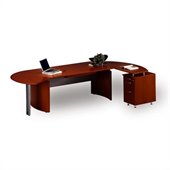 Mayline Napoli 72 Wood L-Shaped Desk