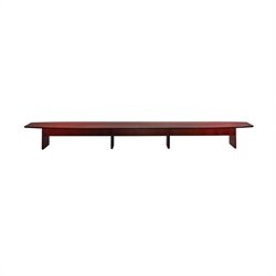 Mayline Corsica Boat Shaped 26' Conference Table with Slab Base
