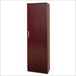 Mayline Napoli Wardrobe Cabinet with Hinges on Right-Sierra Cherry