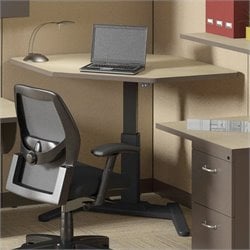 Mayline VariTask LT Series 42 Corner Wood Laptop Desk