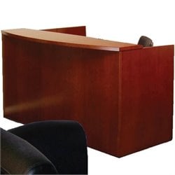 Mayline Mira Reception Station with 2 Box/Box/File Pedestals