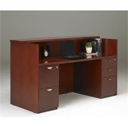 Mayline Mira Reception Station with 2 Pedestals