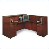 Mayline Corsica Complete Double Pedestal Reception Station with Right Return