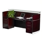 Mayline Napoli Double Box/Box/File Pedestal Reception Station
