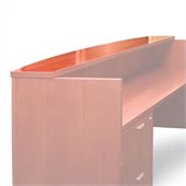 Mayline Luminary Optional Frosted Glass Counter Top for Recption Stations