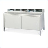 Mayline Mailflow Systems 60 W Storage Table w/ Doors & Lock and High Pressure Laminate