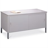 Mayline Mailflow Systems 72 W Storage Table with Doors and High Pressure Laminate