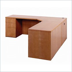 Mayline Luminary 36 Inch Corner Table-Maple