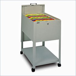 Mayline Mobilizer Legal 1 Drawer Mobile Metal Filing Storage Cabinet with Lid