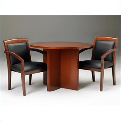 Mayline Stella 42 Round Conference Table in Toffee