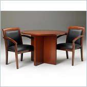 Mayline Stella 42 Round Conference Table in Toffee
