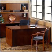 Mayline Stella Main 72 x 36 Wood Computer Desk in Toffee