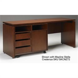 Mayline Stella Mobile Storage Side Cabinet in Toffee