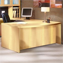 Mayline Aberdeen Bow Front Desk Shell in Maple-66