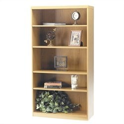 Mayline Aberdeen 5 Shelf Bookcase in Maple