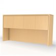 ADD TO YOUR SET: Mayline Aberdeen 66 x 15 Wood Door Hutch in Maple