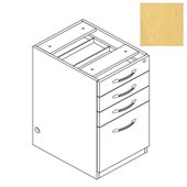 Mayline Aberdeen Credenza 20 Pencil Box/Box/File/Pedestal in Maple