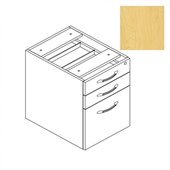 Mayline Aberdeen Suspended Desk Pencil Box/Box/File/Pedestal in Maple