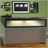 Mayline Aberdeen Reception Desk Transaction Counter in Maple