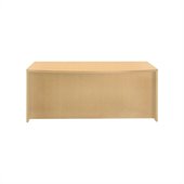 Mayline Luminary Bow Front Wood Desk in Maple Finish