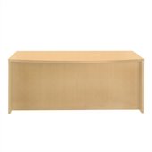 Mayline Luminary Straight Front Wood Credenza Desk in Maple Finish