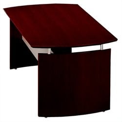 Mayline Napoli Wood Desk in Mahogany