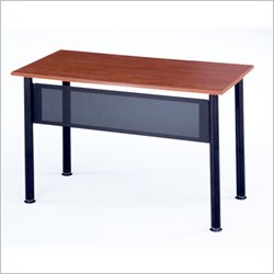 Mayline Encounter Rectangular Heavy Gauge Steel Table w/ Cherry Top-72 x 18