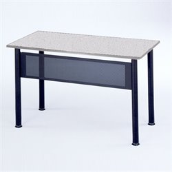 Mayline Encounter Rectangular Heavy Gauge Steel Table w/ Folkstone Top-72 x 24