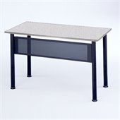 Mayline Encounter Rectangular Heavy Gauge Steel Table w/ Folkstone Top