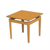 Mayline Napoli Square End Table in Golden Cherry