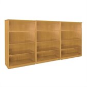 Mayline Luminary 4 Shelf Wall Bookcase in Maple