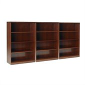 Mayline Stella 4-Shelf Wall Bookcase in Toffee